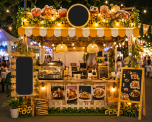Read more about the article Dekorasi Booth Makanan di Bazaar dan Festival Kuliner supaya Stand Terlihat Menarik dan Ramai Pengunjung
