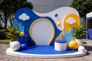 Read more about the article Dekorasi Booth Outdoor untuk Pameran, Expo, dan Festival dengan Material Tahan Cuaca dan Desain Eyecatching