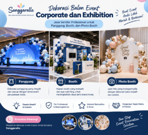 Read more about the article Dekorasi Balon Event Corporate dan Exhibition: Jasa Vendor Profesional untuk Panggung, Booth, dan Photo Booth