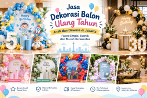 Read more about the article Jasa Dekorasi Balon Ulang Tahun Anak dan Dewasa di Jakarta: Paket Simple, Estetik, dan Murah Berkualitas